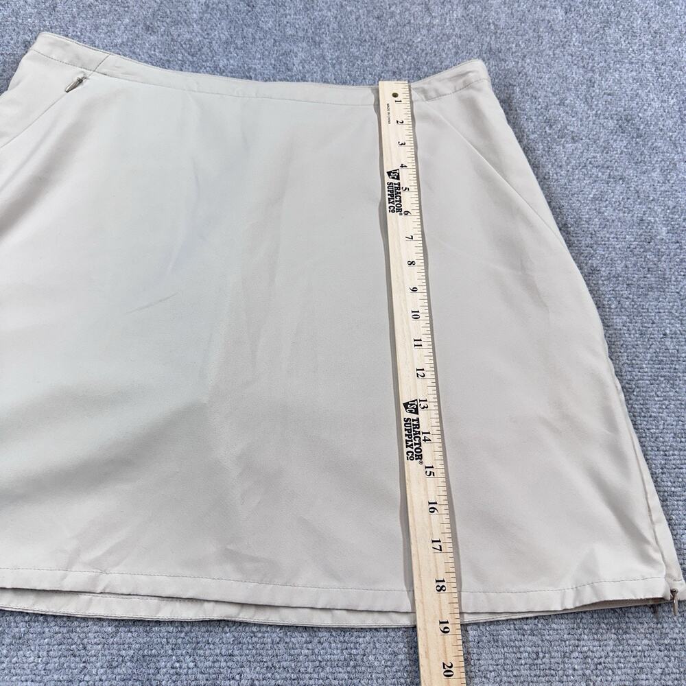 Patagonia Duway Skort Womens 12 Tan Hiking Travel Outdoor Zip Pocket Stretch - Picture 3 of 9